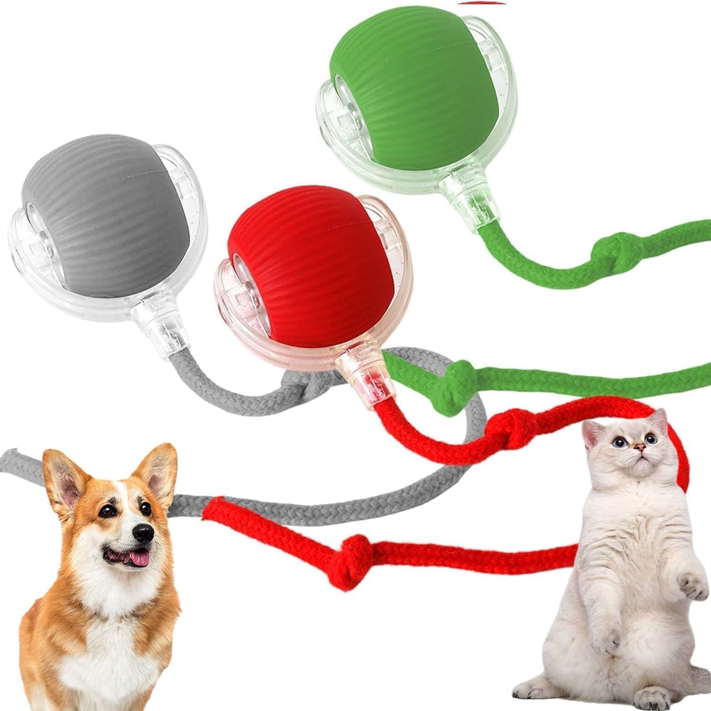PELOTA INTERACTIVA ELECTRICA MASCOTAS TC