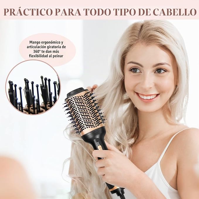 Cepillo secador keratina 4en 1