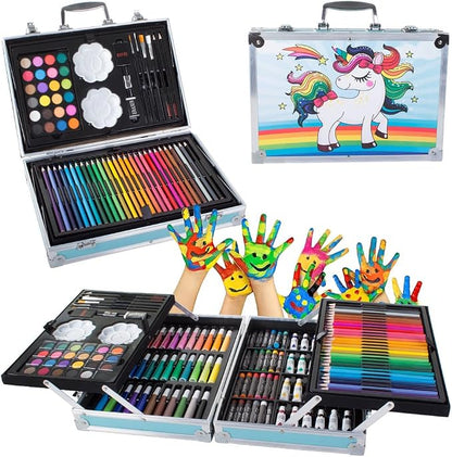 Maleta Metalica Set Arte145 piezas
