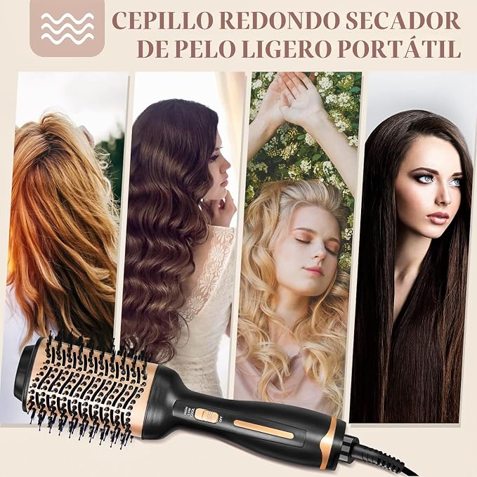 Cepillo secador keratina 4en 1