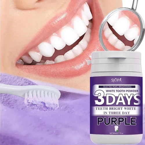 Polvo Limpiador Dental Morado 1ud Para P