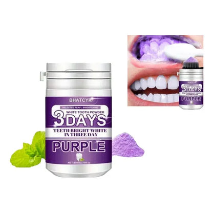 Polvo Limpiador Dental Morado 1ud Para P