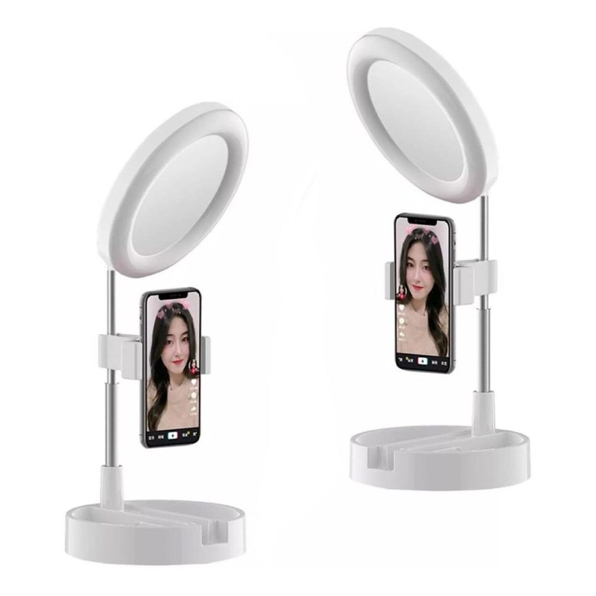 Aro De Luz Con Espejo Celular
