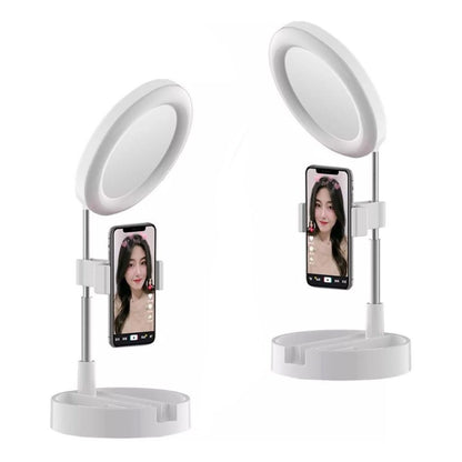 Aro De Luz Con Espejo Celular