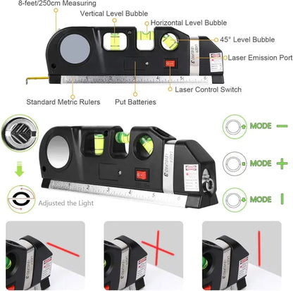 Nivel Laser 3 Burbujas Cinta Metrica