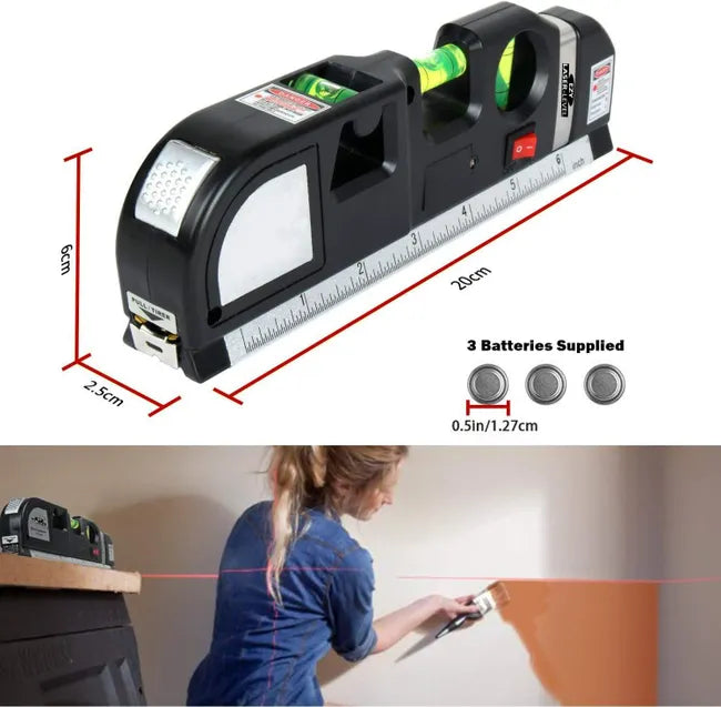 Nivel Laser 3 Burbujas Cinta Metrica