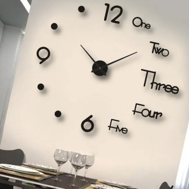 Reloj 3D Diy De Pared Diseño Creativo S