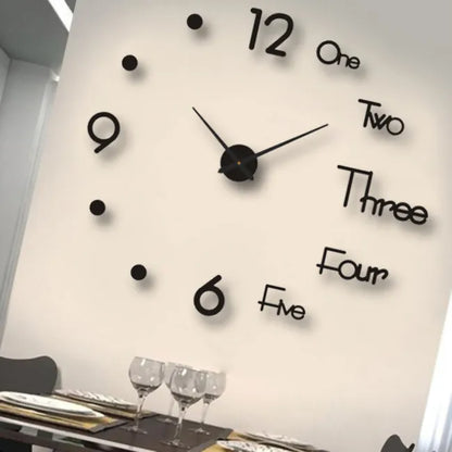 Reloj 3D Diy De Pared Diseño Creativo S