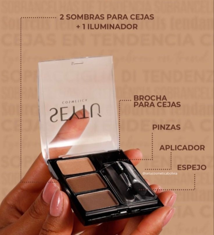 💐Set Delineador Compacto para Cejas