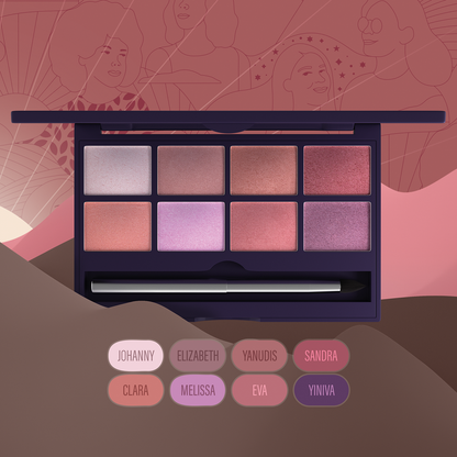 🎨Paleta de Sombras Rosas
